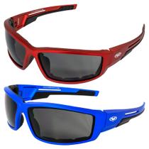 Óculos de sol Global Vision Sly Padded Motorcycle, 2 pares Óculos de sol Global Vision Sly Padded Motorcycle, 2 pares
