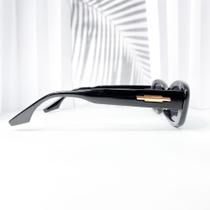 Oculos de sol gringa retangular hastes largas com detalhes dourado Proteção UV cod 78- OM50232