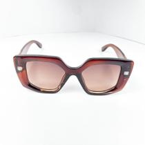 Óculos de sol grosso modelo gatinho quadrado haste relevo ótima qualidade CÓD: 5019-139