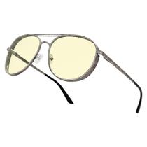 Óculos de Sol Gunnar Fallout Gunmetal Aviador com Bloqueio de Luz Azul Óculos de Sol Gunnar Fallout Gunmetal Aviador com Bloqueio de Luz Azul