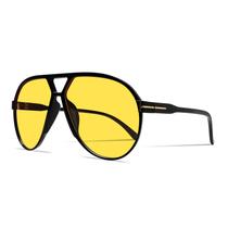 Óculos de sol GUVIVI Retro Aviator Oversize 70s Vintage Yellow