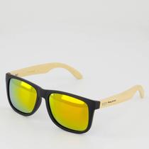 Óculos de Sol Hang Loose Suntan Reflect Preto e Amarelo