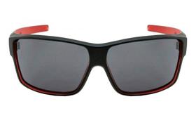 Óculos de Sol HB Big Vert 9010980100 /65 Preto Fosco com Vermelho