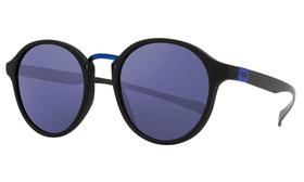 Óculos de Sol HB Brighton 9012971087 /50 Preto Fosco com Azul Espelhado