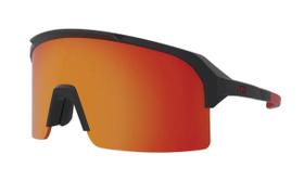 Óculos de sol hb edge matte graphite / red chrome