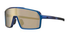 Óculos de sol hb grinder metallic blue gold chrome