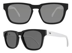 Óculos De Sol Hb Lead Matte Preto Branco Silver Original