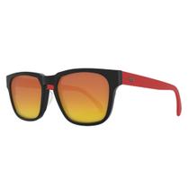 Óculos De Sol Hb Lead - Preto Fosco E Vermelho