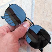 Óculos de Sol Hexagonal 100%UV Feminino e Masculino 10 Cores + Estojo e Flanela