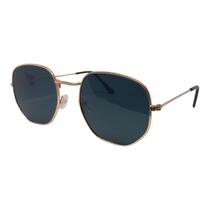 Óculos de Sol Hexagonal Blogueira Retrô Proteção UV400