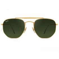 Óculos De Sol Hexagonal Marshal Dourado E Lente G15 3648 Óculos De Sol Hexagonal Marshal Dourado E Lente G15 3648