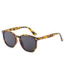 Óculos de Sol Hexagonal Retrô UV400 Armação em Metal Leve Design Unissex LukeSports Cor:Onça Óculos de Sol Hexagonal Retrô UV400 Armação em Metal Leve Design Unissex LukeSports Cor:Onça