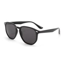 Óculos De Sol Hexagonal ZIZI Eyewear Premium Proteção UV400 cor:preto