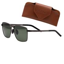 Óculos de Sol HROCH Modelo Milano, Polarizado UV400, Armação Metal, Lentes Policarbonato, Design Italiano Óculos de Sol HROCH Modelo Milano, Polarizado UV400, Armação Metal, Lentes Policarbonato, Design Italiano