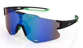 Óculos de Sol HUPI Bari Preto/verde - Lente Verde Espelhado Óculos de Sol HUPI Bari Preto/verde - Lente Verde Espelhado