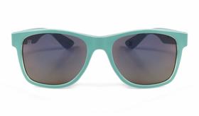 Óculos de Sol HUPI Brile Armação Verde Água Lente Roxa Espelhada