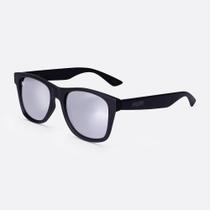 Óculos de Sol HUPI Brile Preto Fosco Lente Prata Óculos de Sol HUPI Brile Preto Fosco Lente Prata
