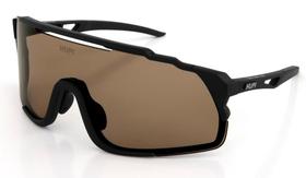 Óculos de Sol HUPI Eagle Preto - Lente Marrom Espelhado Óculos de Sol HUPI Eagle Preto - Lente Marrom Espelhado