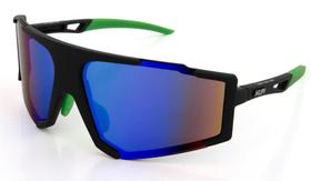 Óculos de Sol HUPI Force Preto/verde - Lente Verde Espelhado Óculos de Sol HUPI Force Preto/verde - Lente Verde Espelhado