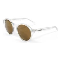 Óculos De Sol Hupi Kona Cristal Brilho Dourado Proteção Uv