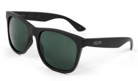 Óculos de Sol HUPI Luppa Armação Preto Fosco Lente Verde