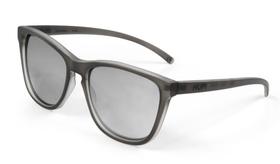 Óculos de Sol HUPI Paso Armação Cinza Claro Fosco Lente Prata