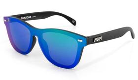 Óculos de Sol HUPI Seasons Armação Preto Lente Verde Espelhado