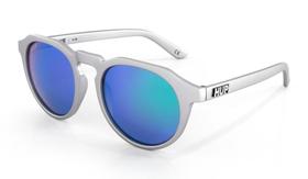 Óculos de Sol HUPI Spike Armação Prata Lente Verde Espelhado Óculos de Sol HUPI Spike Armação Prata Lente Verde Espelhado