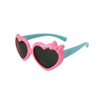 Óculos De Sol Infantil 36M+ Coração Rosa Azul - Clingo