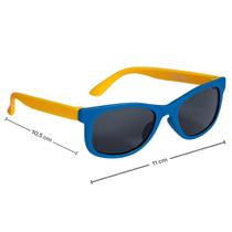 Oculos de sol infantil azul/amarelo buba