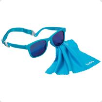 Óculos De Sol Infantil Com Alça Ajustável Azul Buba