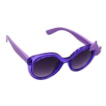 Óculos De Sol Infantil Com Lacinho Oval Brilho Fofinho Classico Blogueirinha