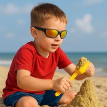 Óculos de sol infantil-criança-menino c/ proteção uv bicolor-okl