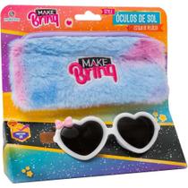 óculos de SOL Infantil Make BRINQ com Proteção UV + Bolsa de Pelúcia