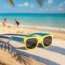 Óculos de sol infantil p/ criança super prático - dobrável