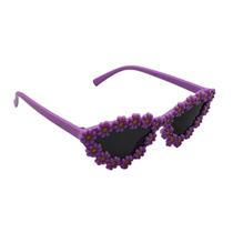 Óculos De Sol Infantil Triangular Fofinho Com flor Classico Blogueira