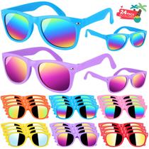 Óculos de Sol Infantis GINMIC Neon com Proteção UV400 - Pacote com 24 Unidades (3 a 8 anos)