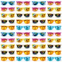 Óculos de sol infantis Hldgras, pacote com 36, cores neon UV400 Óculos de sol infantis Hldgras, pacote com 36, cores neon UV400