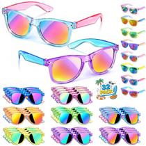 Óculos de sol infantis Metemot, kit com 32 unidades, UV400, neon, lembrancinha para festa Óculos de sol infantis Metemot, kit com 32 unidades, UV400, neon, lembrancinha para festa