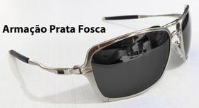 Oculos de Sol Inmate Prata Fosca Lente Black G20 Polarizada com Proteção Uv completo com Estojo Oculos de Sol Inmate Prata Fosca Lente Black G20 Polarizada com Proteção Uv completo com Estojo