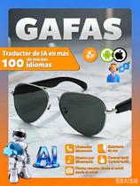 Óculos de Sol Inteligentes Aviator SACOSDING com Tradução AI e Proteção Anti-UV Óculos de Sol Inteligentes Aviator SACOSDING com Tradução AI e Proteção Anti-UV