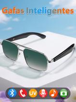 Óculos de sol inteligentes SACOSDING Bluetooth 5.4 Music Call AI Voice Interruptor de indução automático