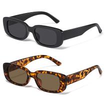 Óculos de sol JASPIN Retangle Y2K Retro 90s UV400 para mulheres e homens Óculos de sol JASPIN Retangle Y2K Retro 90s UV400 para mulheres e homens
