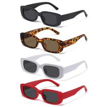 Óculos de sol JASPIN Y2K Óculos de sol retangulares UV400 para mulheres e homens Óculos de sol JASPIN Y2K Óculos de sol retangulares UV400 para mulheres e homens