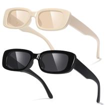 Óculos de sol JASPIN Y2K Óculos de sol retangulares UV400 para mulheres e homens Óculos de sol JASPIN Y2K Óculos de sol retangulares UV400 para mulheres e homens