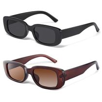 Óculos de sol JASPIN Y2K Óculos de sol retangulares UV400 para mulheres e homens Óculos de sol JASPIN Y2K Óculos de sol retangulares UV400 para mulheres e homens