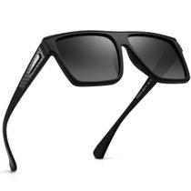 Óculos de sol JIM HALO Retro Polarizados Quadrados Flat Top UV400