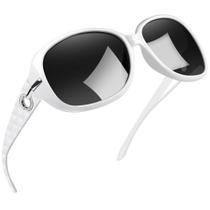 Óculos de sol Joopin Big White polarizados para mulheres UV400 Óculos de sol Joopin Big White polarizados para mulheres UV400