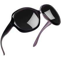 Óculos de sol Joopin Jackie Butterfly Polarized Black Purple