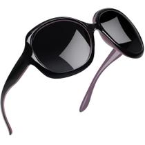 Óculos de sol Joopin Large Polarized Black Purple para mulheres